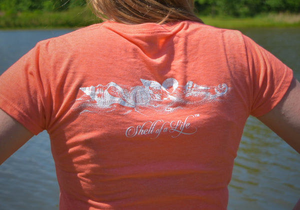 Ladies heather crew neck tee