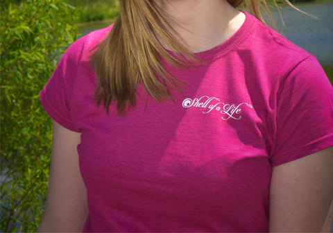 Ladies heather crew neck tee